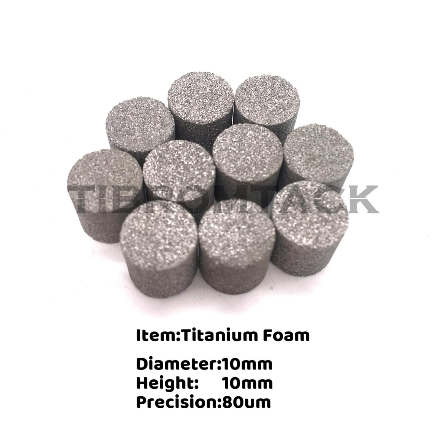 Titanium Powder Sintered Filter Block for Battery or Supercapacitor Anode Substrate, Reliable Quality Customized Micron Sintered Porous Metal Filter Column