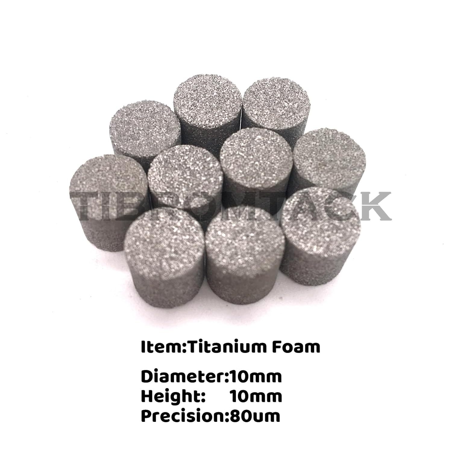 Titanium Powder Sintered Filter Block for Battery or Supercapacitor Anode Substrate, Reliable Quality Customized Micron Sintered Porous Metal Filter Column
