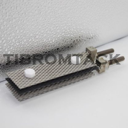 Titanium Anodes 1 Set with Ruthenium-Iridium Coating for Chlorine or Hydrogen Electrolyzers,Consists of One Anode and Two Cathodes