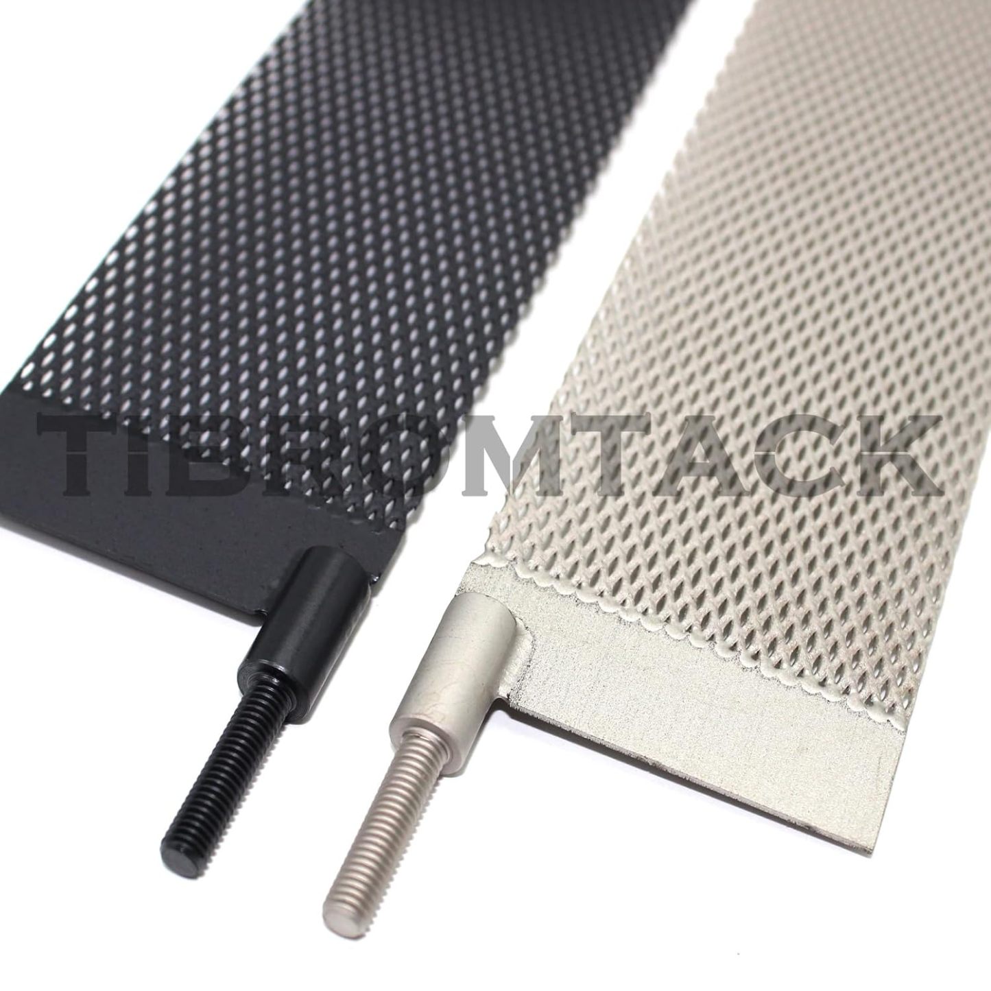 Electrodes of Titanium Electrochemical Application, 2PCS Titanium Anode Mesh with MMO Ruthenium-Iridium Coating and Cathode Electrolytic Mesh Without Coating for Swimming Pool Cleaning