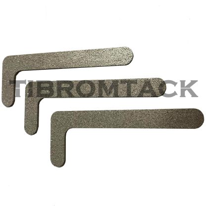 3 Pcs“L-Shape”Titanium Metal Powder Sintered Filter Plate Ultra Fine Body Filter Plate Small Precision Porous Titanium Plate Precision 80μm