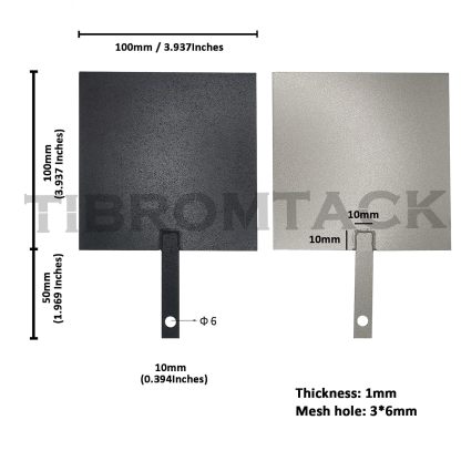 Titanium Electrodes 2PCS for Electrochemical Application, Titanium Anode Plate with MMO Ruthenium-Iridium Coating and Cathode Electrolytic Plate without Coating