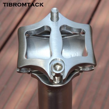 Titanium Seatpost 27.2mm for Road Bike, Grade 9 Aerospace Alloy, 20mm Offset, 245g Ultra-Lightweight, High-Strength Bicycle Seat Post