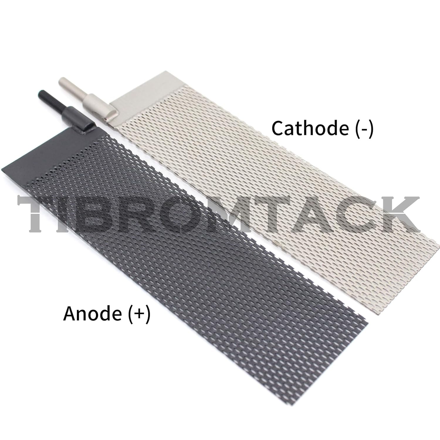 Electrodes of Titanium Electrochemical Application, 2PCS Titanium Anode Mesh with MMO Ruthenium-Iridium Coating and Cathode Electrolytic Mesh Without Coating for Swimming Pool Cleaning