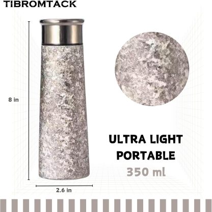 TIBROMTACK Vacuum Insulated Water Bottle| Titanium Insulated Tumbler|Simple Modern Water Bottle | for Hot&Cold Drinks |Double Wall Great for Home Office Car|Natural Health