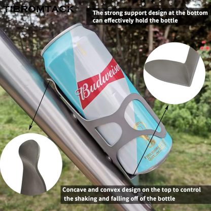Water Bottle Cage, Gr5 Titanium Bike Water Bottle Holder, Lightweight and Strong Bicycle Sport Water Cage with Secure Retention System,for Road Bike and Mountain Bicycle/MTB