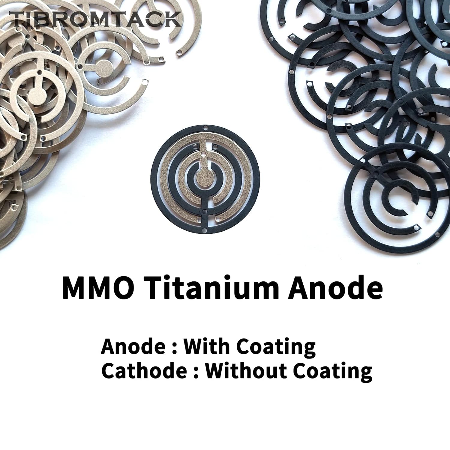 MMO Titanium Anode for Sodium Hypochlorite Generator Ti Electrode Ruthenium-Iridium Coating Support Bulk Purchase