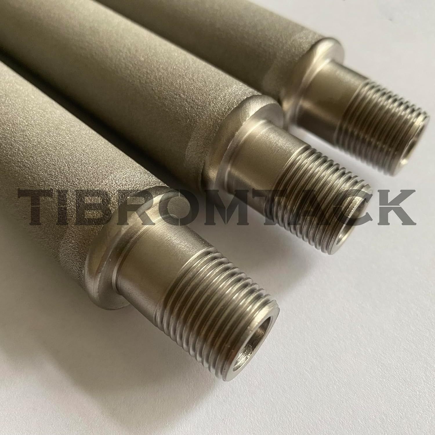 Microporous Titanium Filter Tubes, 3 Pieces of Metal Titanium Rod Steam Filter Cartridges, Titanium Metal Sintered Filter Cartridge Dia25mm*228mm
