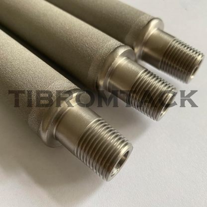 Microporous Titanium Filter Tubes, 3 Pieces of Metal Titanium Rod Steam Filter Cartridges, Titanium Metal Sintered Filter Cartridge Dia25mm*228mm