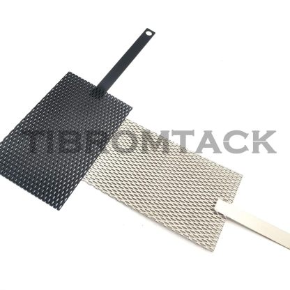 TIBROMTACK Electrochemical Titanium Anode Mesh with MMO Ruthenium Iridium Coating and Cathode Mesh without Coating, GHR030-1