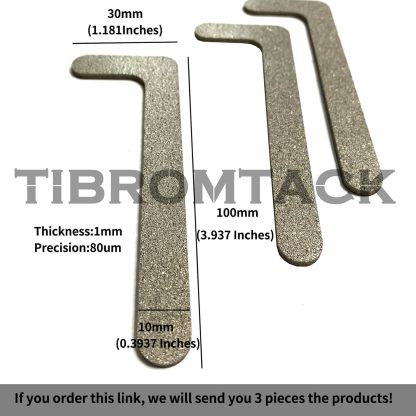 3 Pcs“L-Shape”Titanium Metal Powder Sintered Filter Plate Ultra Fine Body Filter Plate Small Precision Porous Titanium Plate Precision 80μm