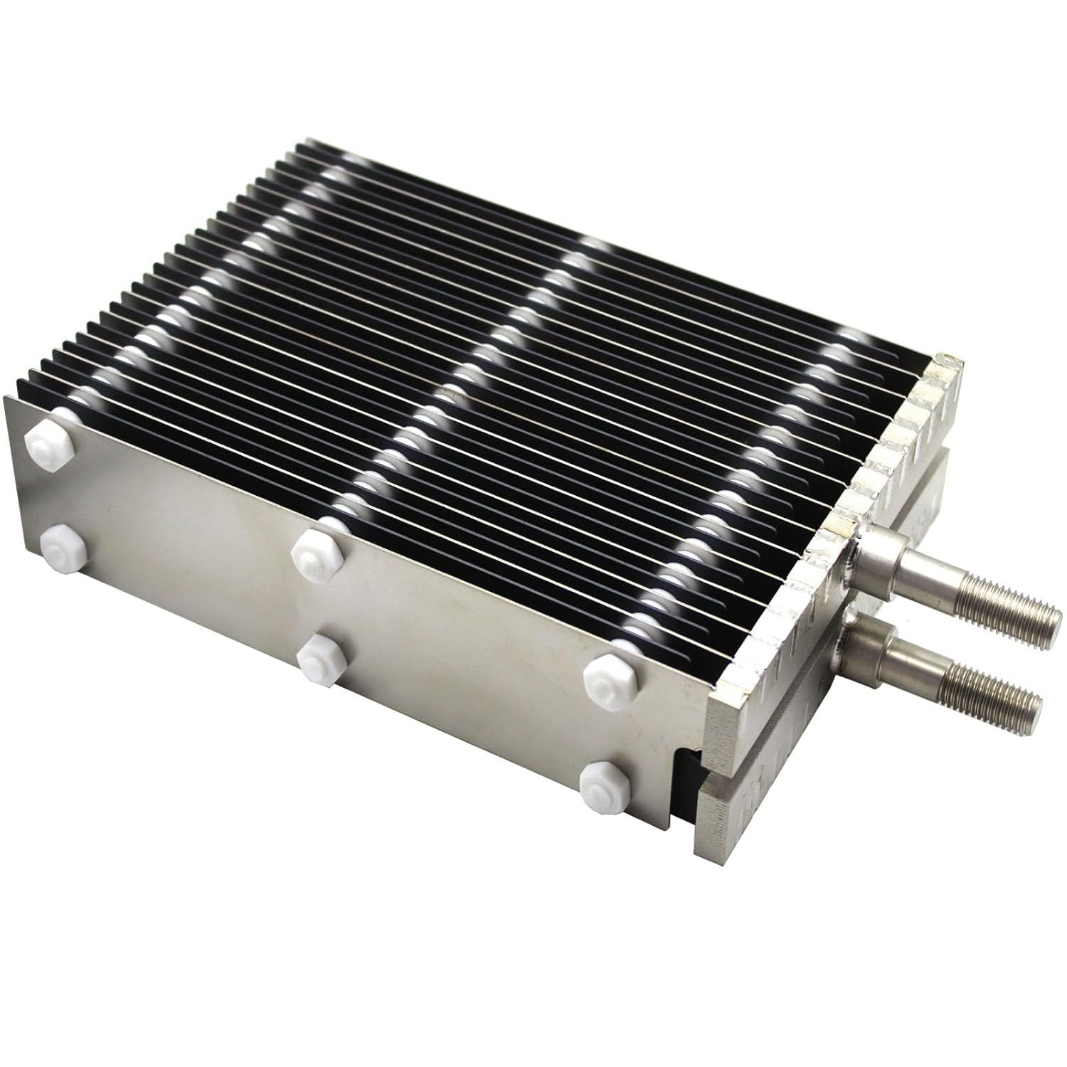 TIBROMTACK Titanium Anode 14 Titanium Anode Plates with Ruthenium Iridium Coating and 15 Titanium Cathode Plates Without Coating,for HHO Electrolysis Cell or Pool Water and Swimming Pool Cleaning