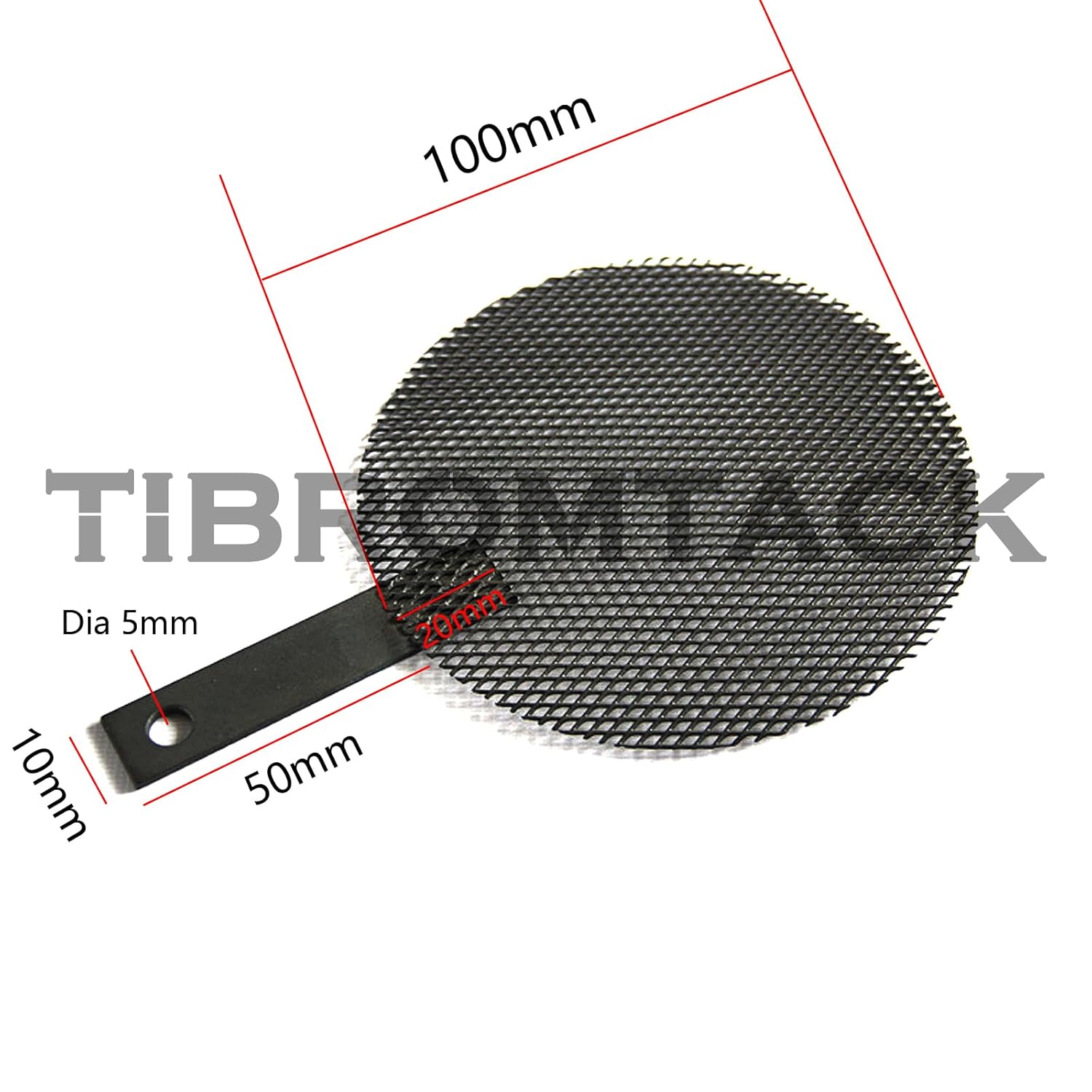 TIBROMTACK 1 Pcs Titanium Anode Mesh with MMO Ruthenium-Iridium Coating for Chlor-Alkali Industry or Swimming Pool Cleaning