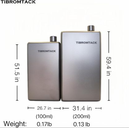 TIBROMTACK Camping Flask Pure Titanium With Funnel,200ml/7 oz Lightweight Portable Wine Pot,Ultralight Camping Picnic Whiskey Wine Alcohol Drinkware for Backpacking Outdoor Picnic (7oz/200ml)