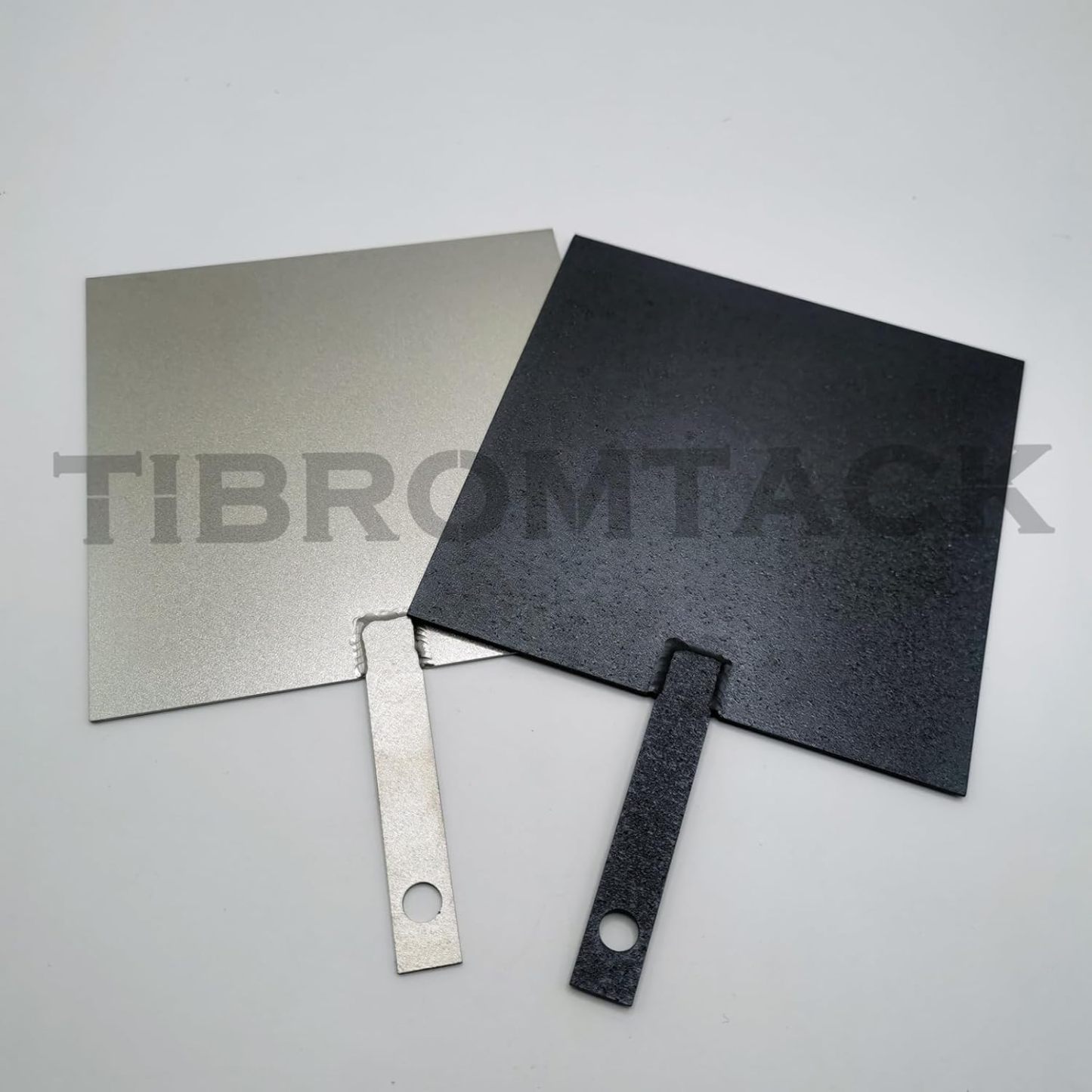 Titanium Electrodes 2PCS for Electrochemical Application, Titanium Anode Plate with MMO Ruthenium-Iridium Coating and Cathode Electrolytic Plate without Coating