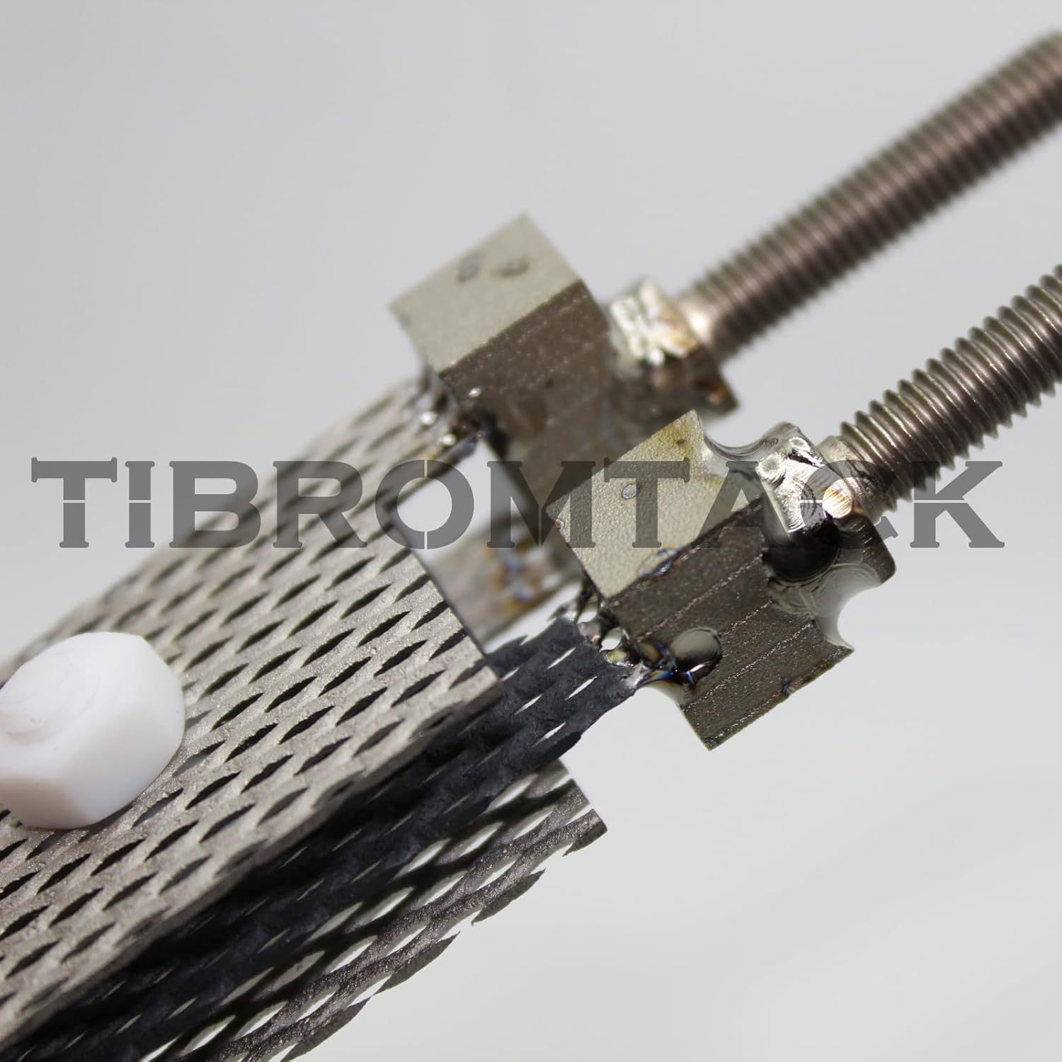 Titanium Anodes 1 Set with Ruthenium-Iridium Coating for Chlorine or Hydrogen Electrolyzers,Consists of One Anode and Two Cathodes