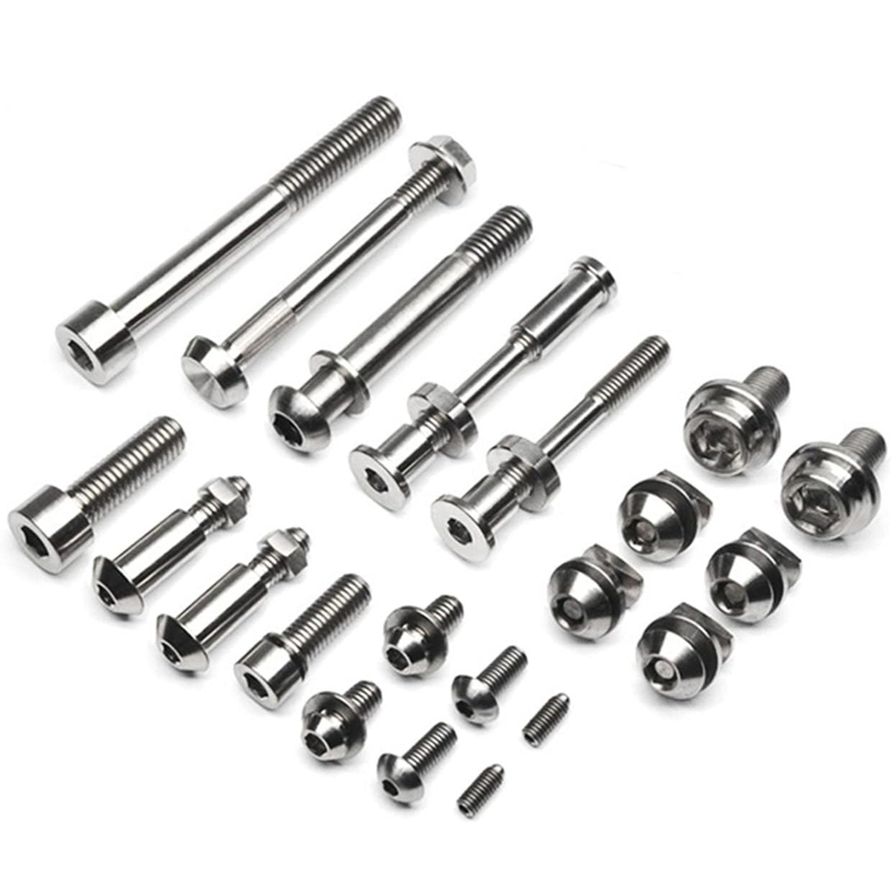 TIBROMTACK Titanium Bolts sets for Brompton Folding bike Whole Bicycle Ti Bolt screws set 2018+ C Line Bikes Ultra Light 124.8g Never Rust