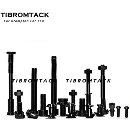TIBROMTACK Titanium Bolts sets for Brompton Folding bike Whole Bicycle Ti Bolt screws set 2018+ C Line Bikes Ultra Light 124.8g Never Rust