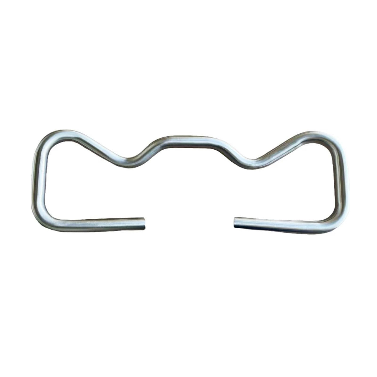 Titanium Bicycle Butterfly Handlebars, Natural Titanium color, Made of Ti Gr9 Alloy, Suitable for Mountain Bike/MTB, Road Bike, Touring Bikes(φ22.2mm)