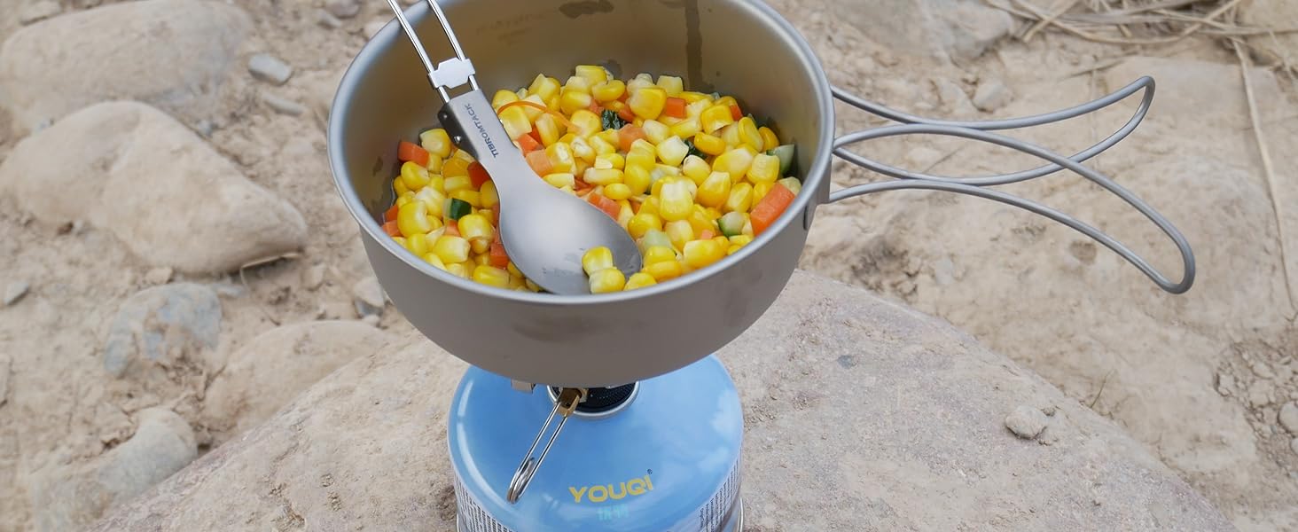 camping titanium pot