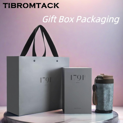 TIBROMTACK 15oz Travel Coffee Mug Titanium Coffee Travel Cup with Lid Leak Proof Small Travel Mug Reusable Portable Coffee Cup Insulated Coffee Tumbler for Hot and Cold Drinks