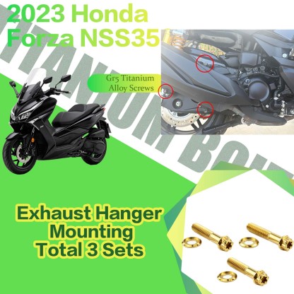 TIFOLD Titanium Alloy Modification Screws for Honda NSS350 Motorcycle, 2023 Model