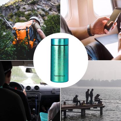 Spit Cup of Titanium, Snuff Bottle, Pocket Spittoon, Leak-Proof for Driving and Traveling, Portable Dip Spit Bottle with Lid, Spittoon for Chewing Tobacco