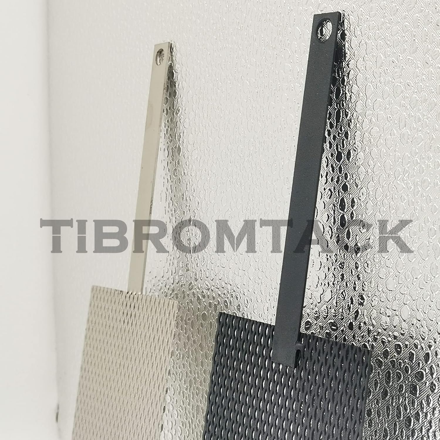 TIBROMTACK Electrochemical Titanium Anode Mesh with MMO Ruthenium Iridium Coating and Cathode Mesh without Coating, GHR030-1