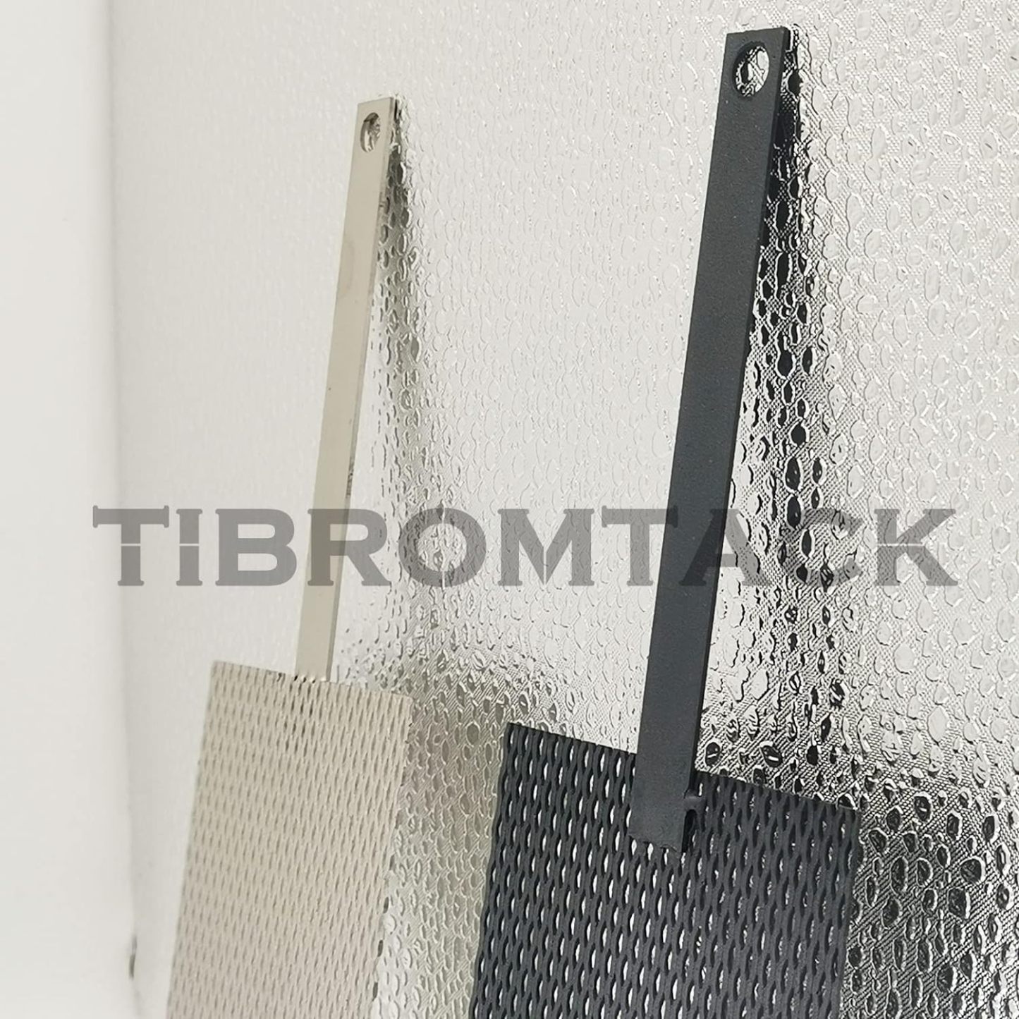 TIBROMTACK Electrochemical Titanium Anode Mesh with MMO Ruthenium Iridium Coating and Cathode Mesh without Coating, GHR030-1