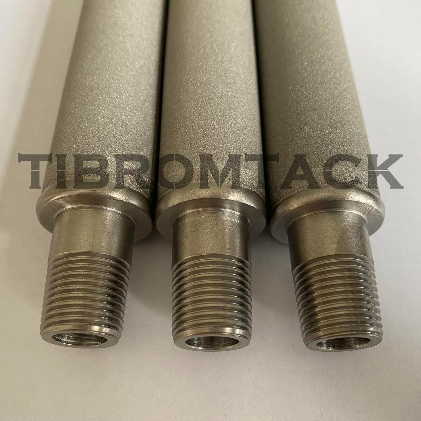 Microporous Titanium Filter Tubes, 3 Pieces of Metal Titanium Rod Steam Filter Cartridges, Titanium Metal Sintered Filter Cartridge Dia25mm*228mm