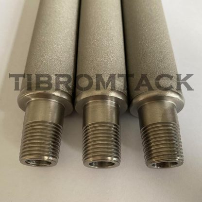 Microporous Titanium Filter Tubes, 3 Pieces of Metal Titanium Rod Steam Filter Cartridges, Titanium Metal Sintered Filter Cartridge Dia25mm*228mm