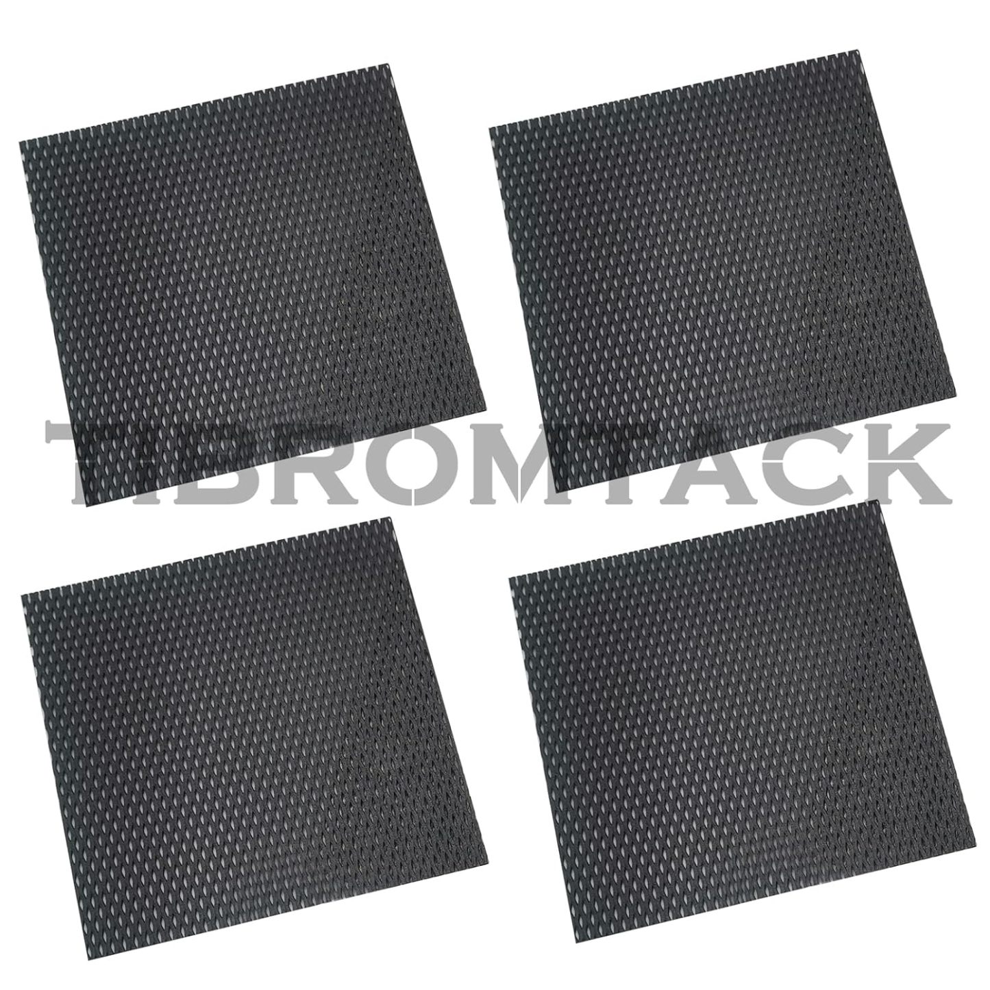 TIBROMTACK 4 Pieces Electrochemical Titanium Anode Mesh with MMO Ruthenium Iridium Coating, GHR101