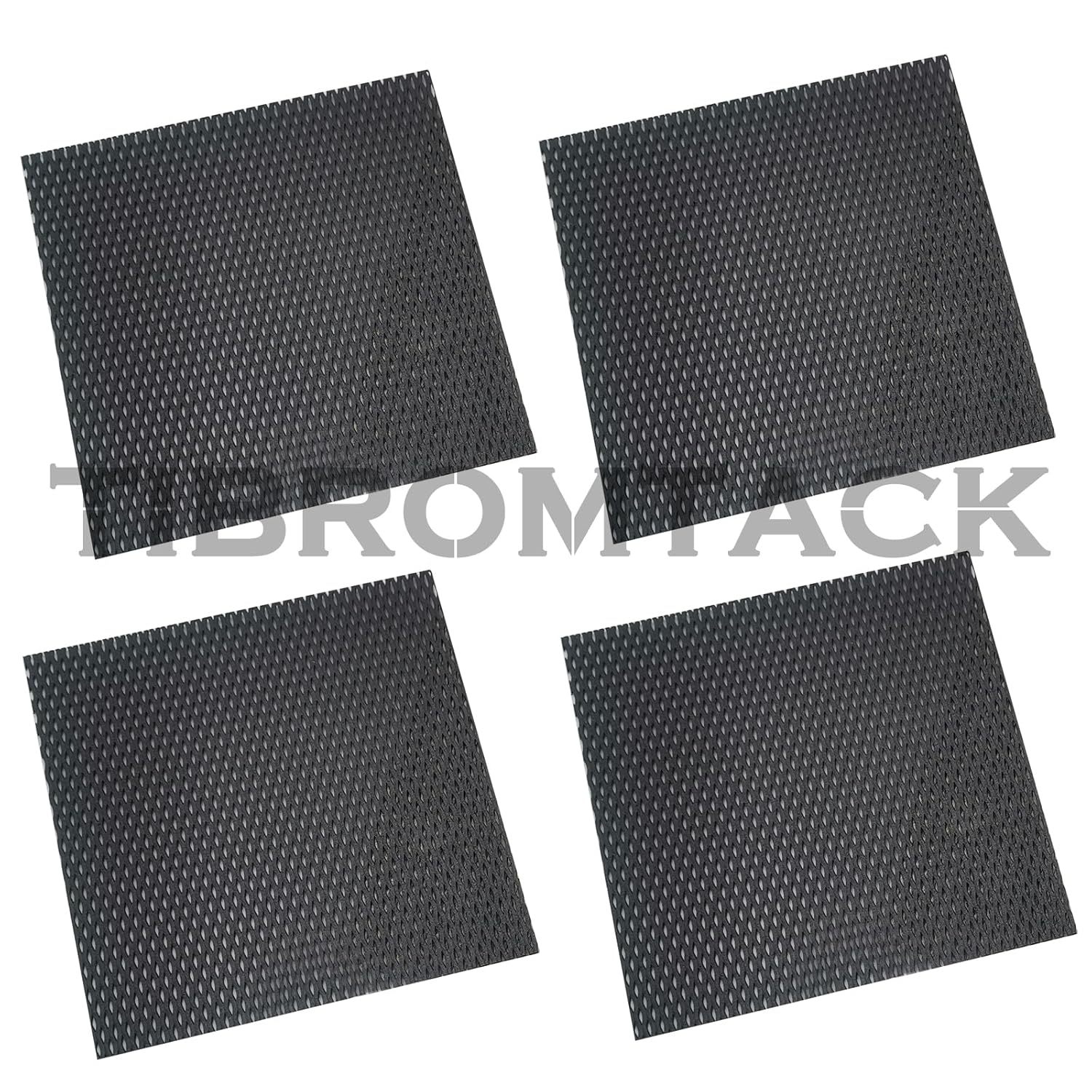 TIBROMTACK 4 Pieces Electrochemical Titanium Anode Mesh with MMO Ruthenium Iridium Coating, GHR101