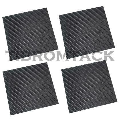 TIBROMTACK 4 Pieces Electrochemical Titanium Anode Mesh with MMO Ruthenium Iridium Coating, GHR101