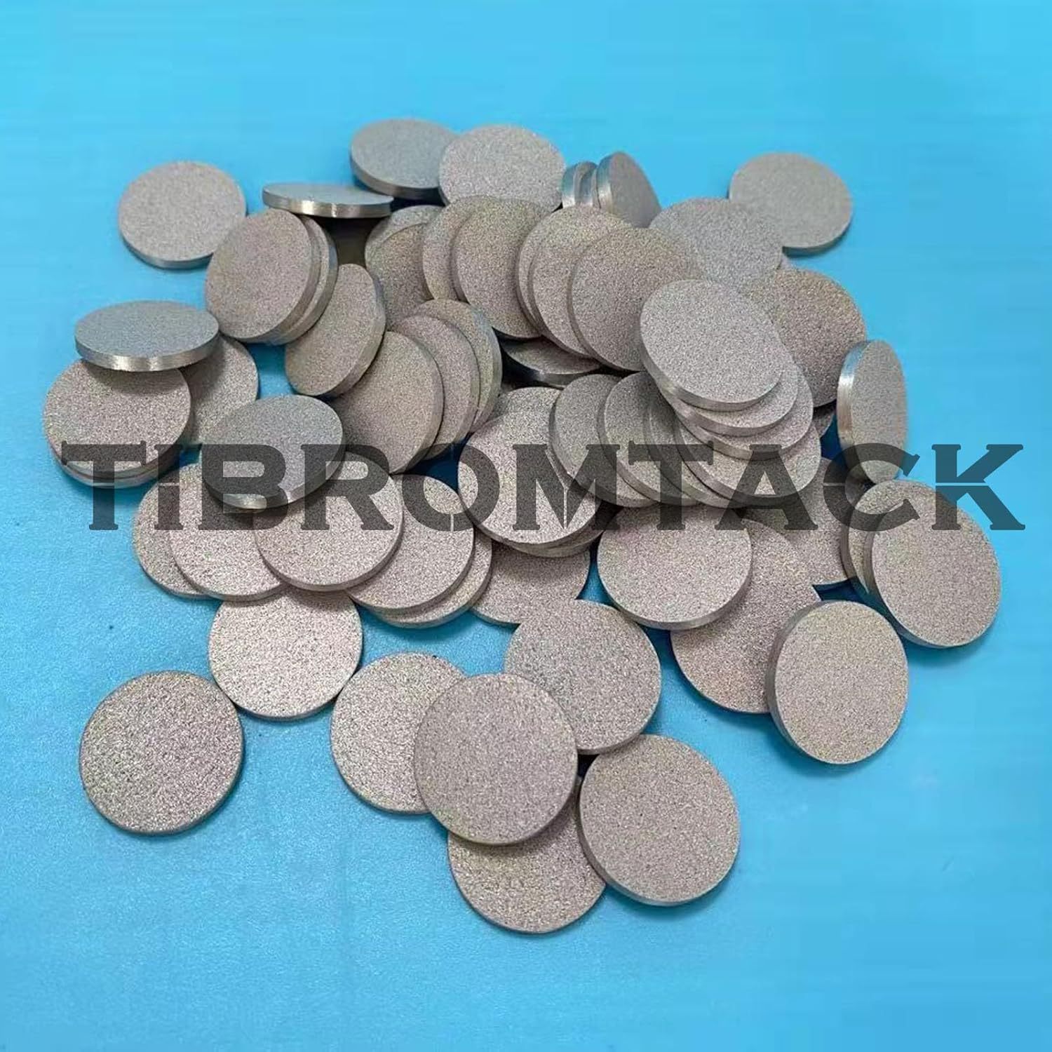 Stainless Steel Powder Particles Sintered Round Plate,10pc, Microporous Stainless Steel Filter Disc, The Surface Particles are Not Easy to Fall Off,Precision 30μm,Diameter 18mm,Thickness 2mm