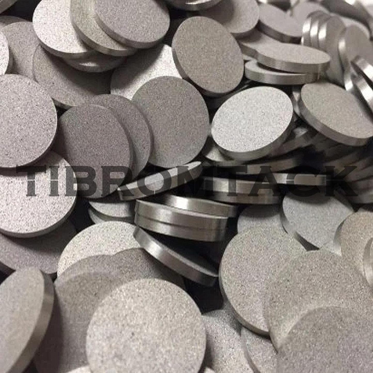Stainless Steel Powder Particles Sintered Round Plate,10pc, Microporous Stainless Steel Filter Disc, The Surface Particles are Not Easy to Fall Off,Precision 30μm,Diameter 18mm,Thickness 2mm