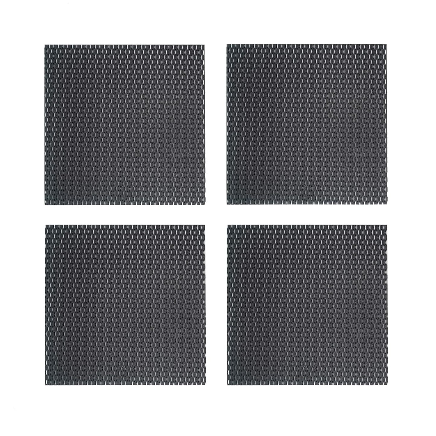 TIBROMTACK 4 Pieces Electrochemical Titanium Anode Mesh with MMO Ruthenium Iridium Coating, GHR101