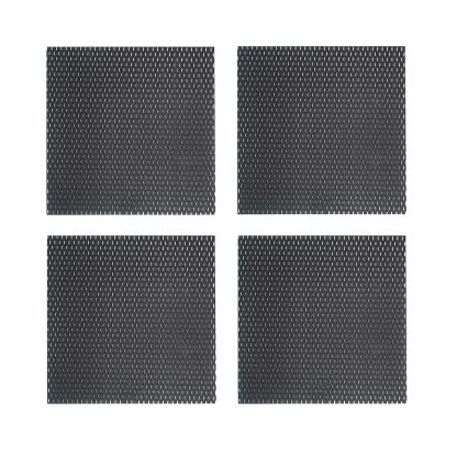 TIBROMTACK 4 Pieces Electrochemical Titanium Anode Mesh with MMO Ruthenium Iridium Coating, GHR101