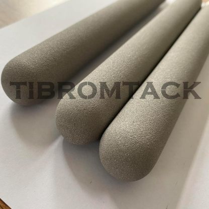 Microporous Titanium Filter Tubes, 3 Pieces of Metal Titanium Rod Steam Filter Cartridges, Titanium Metal Sintered Filter Cartridge Dia25mm*228mm