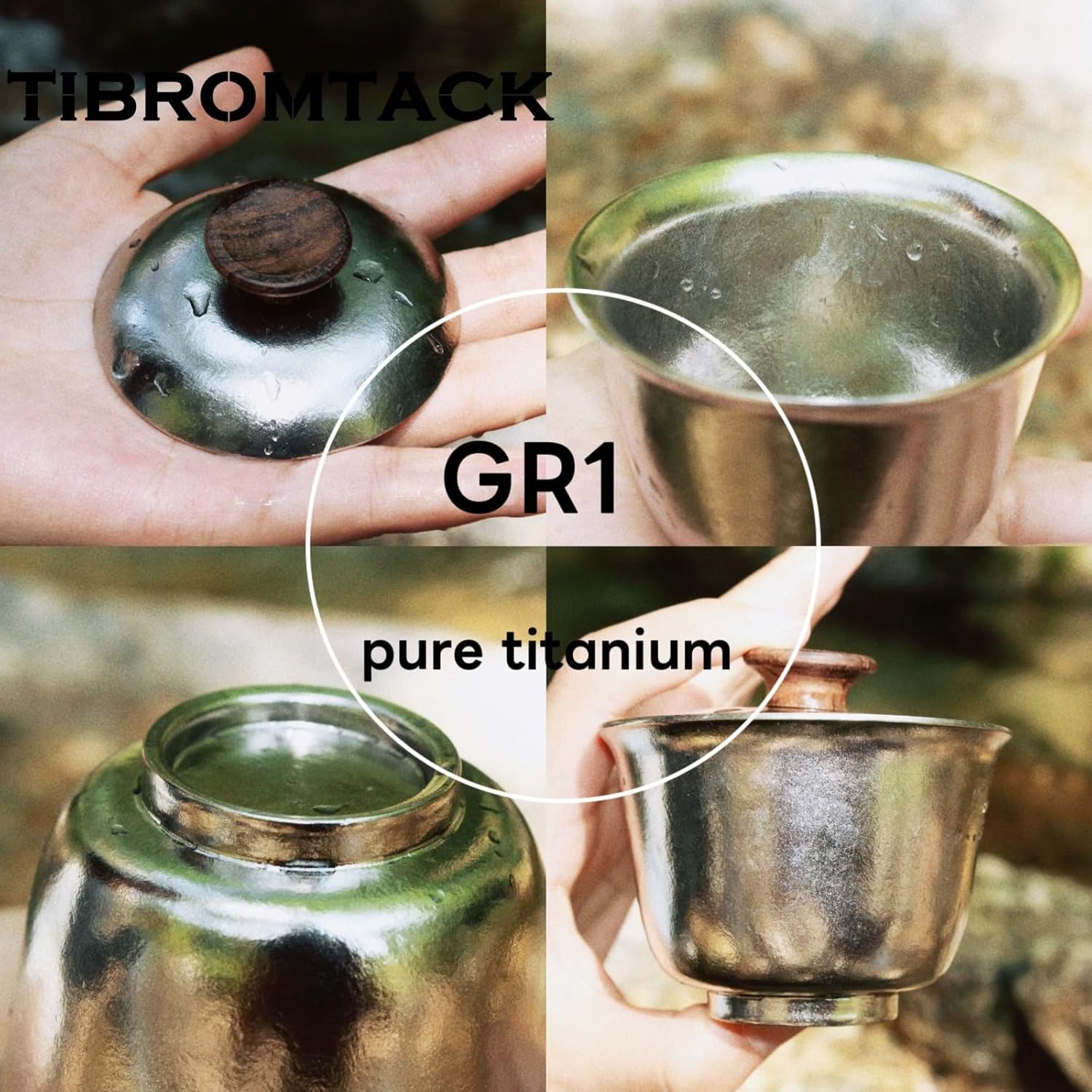 Titanium Tea Cup - Food-Grade, Ultralight & Rust-Resistant, Suitable for Daily Use & Outdoor Activities, Heat-Resistant Design with Comfortable Grip, BPA-Free Drinkware​