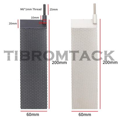 Electrodes of Titanium Electrochemical Application, 2PCS Titanium Anode Mesh with MMO Ruthenium-Iridium Coating and Cathode Electrolytic Mesh Without Coating for Swimming Pool Cleaning