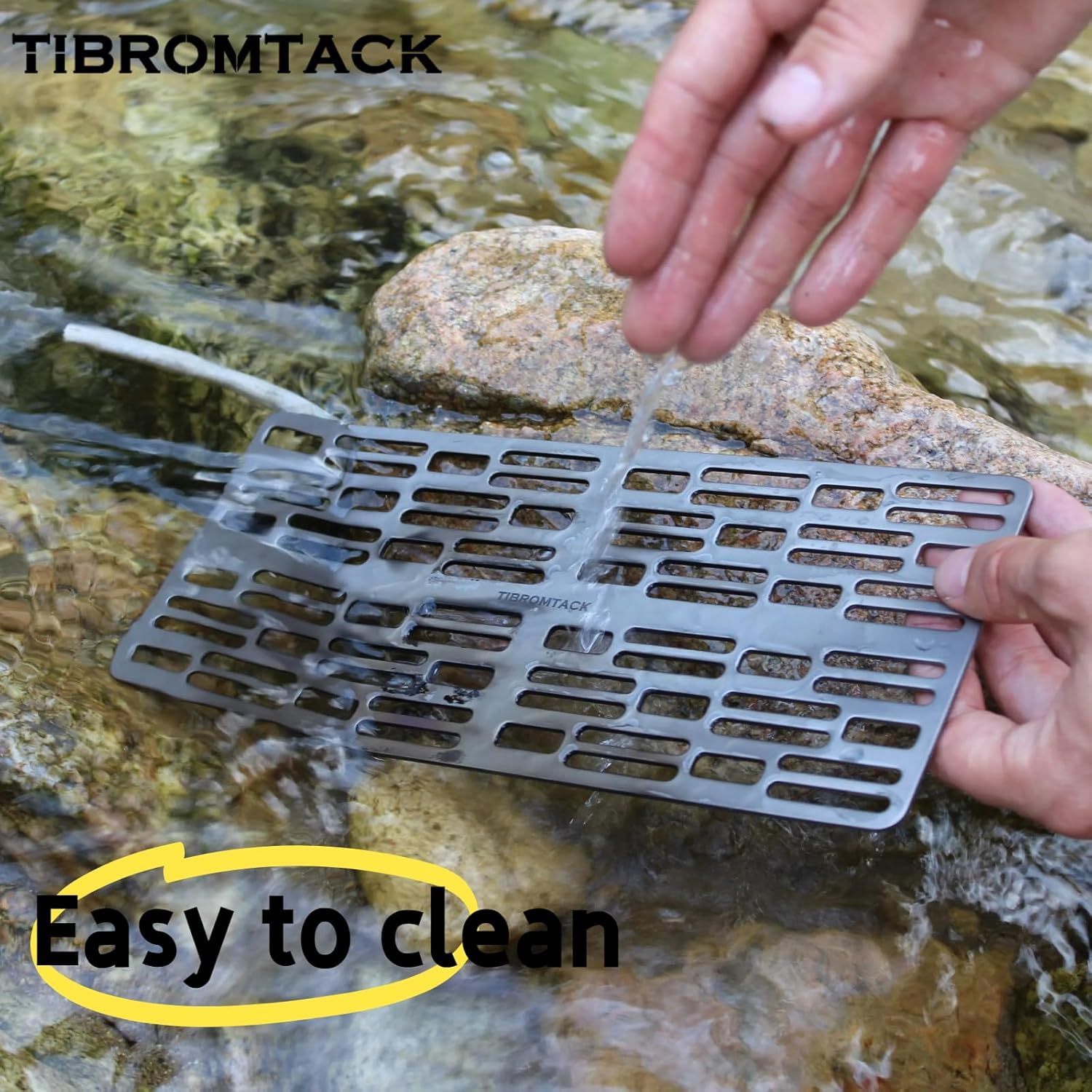 TIBROMTACK Titanium Grill Plate Ultralight Roasting Kitchen Utensils Cooling Rack for Outdoor BBQ Camping Backpacking Picnic on Fire