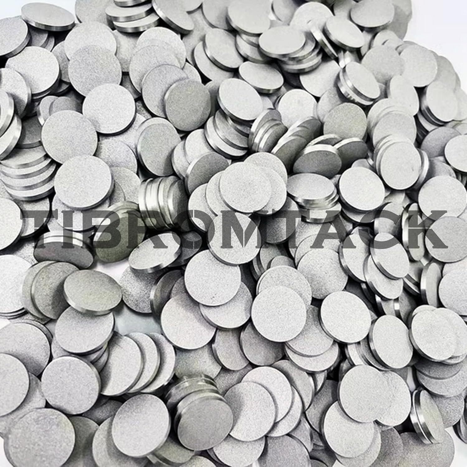 Stainless Steel Powder Particles Sintered Round Plate,10pc, Microporous Stainless Steel Filter Disc, The Surface Particles are Not Easy to Fall Off,Precision 30μm,Diameter 18mm,Thickness 2mm