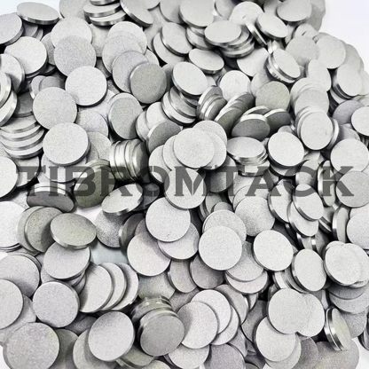 Stainless Steel Powder Particles Sintered Round Plate,10pc, Microporous Stainless Steel Filter Disc, The Surface Particles are Not Easy to Fall Off,Precision 30μm,Diameter 18mm,Thickness 2mm