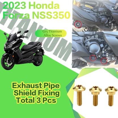 TIFOLD Titanium Alloy Modification Screws for Honda NSS350 Motorcycle, 2023 Model
