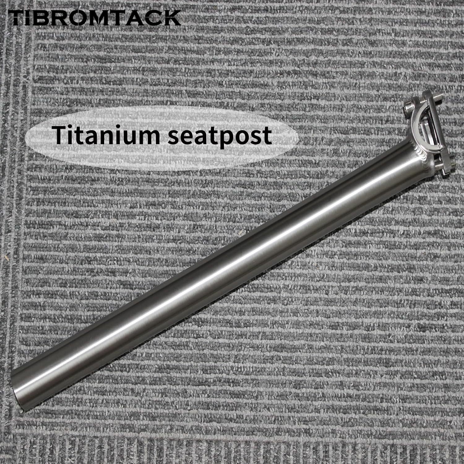 Titanium Seatpost 27.2mm for Road Bike, Grade 9 Aerospace Alloy, 20mm Offset, 245g Ultra-Lightweight, High-Strength Bicycle Seat Post