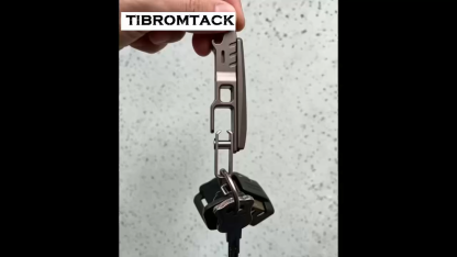 TIBROMTACK Gr5 Titanium Nail Clipper, Multi-Functional Nail Cutter for Fingernails & Toenails, Lightweight Rust-Proof Nail Clippers with Bottle Opener & Keychain