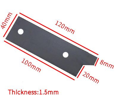 Titanium Anode plates 10pcs with Ruthenium iridium coating 120*40mm