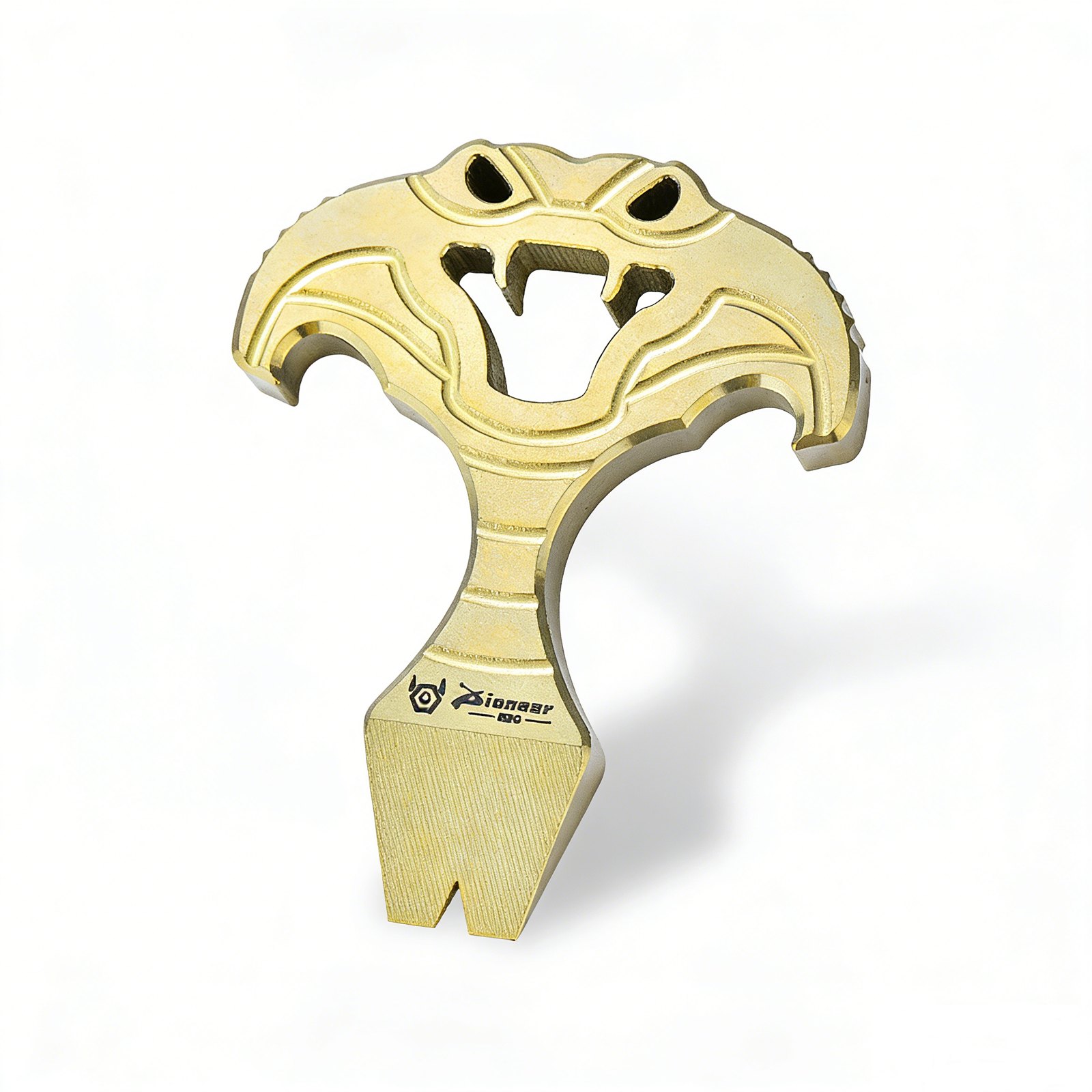 TIBROMTACK Titanium EDC Pry Bar, Mini 1.2oz Lightweight Multitool for Camping, Emergency Situations, Bottle Opener