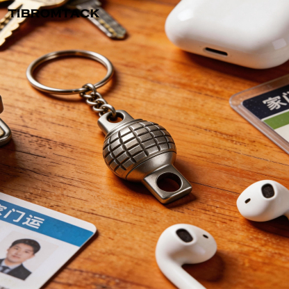 TIBROMTACK Gr5 Titanium Alloy Quick Release Keychain, Detachable Key Ring Quick Release